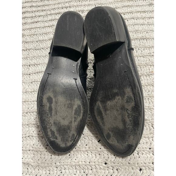 Sam Edelman Petty Ankle Boots Booties Pebbled Leather Womens 6.5 M EU 36.5 Black - Picture 7 of 10